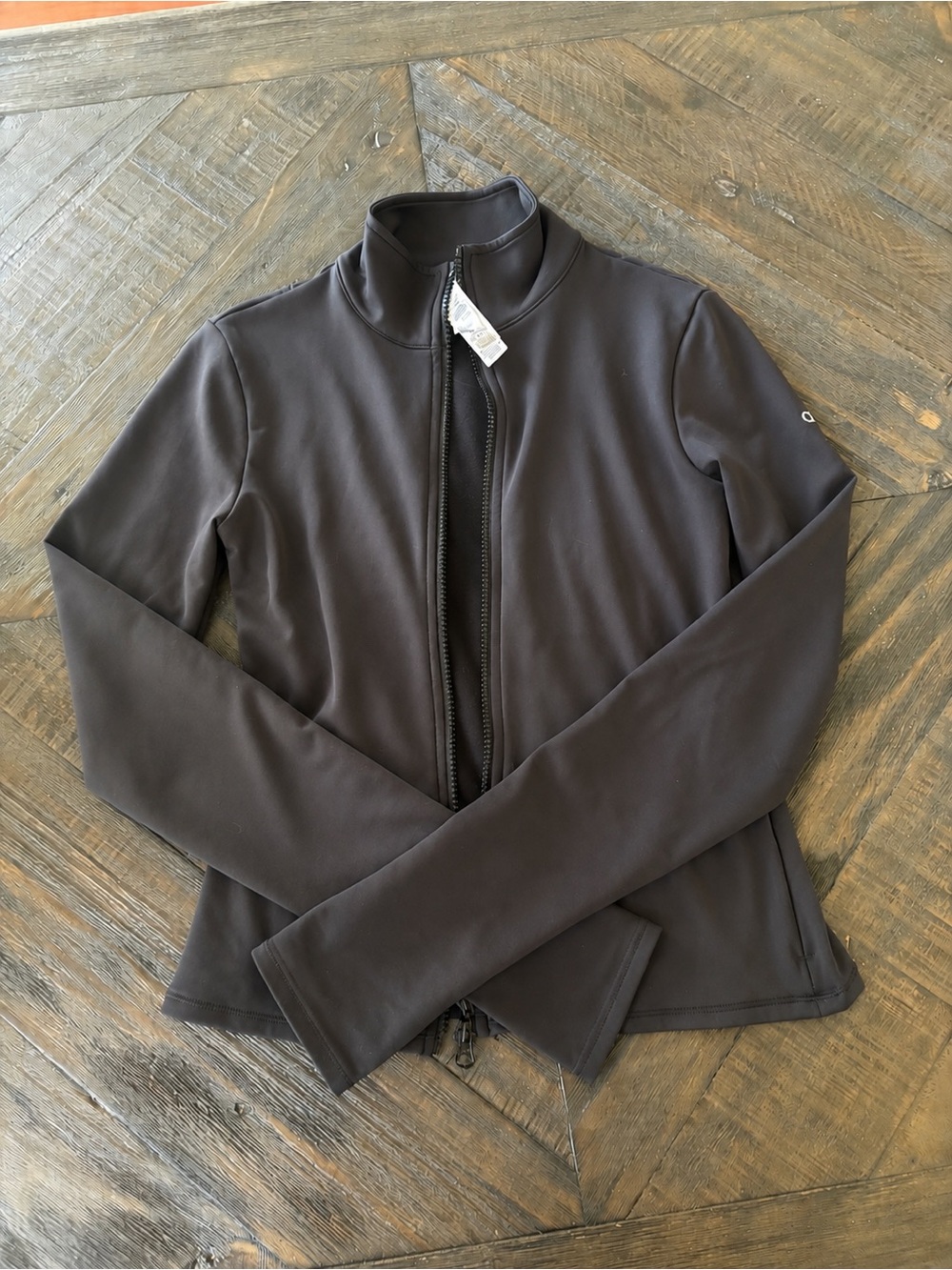 ALO M Black Double-Zip Active Jacket